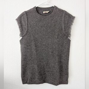 Faherty Merino Wool Yak Knit Sweater Vest Top